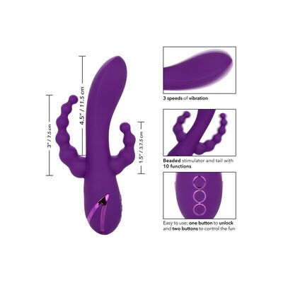 Vibrador Long Beach Bootylicious Purple 3