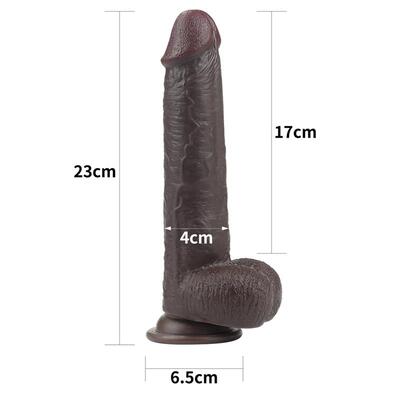 Dildo de doble capa Sliding 23 cm 2