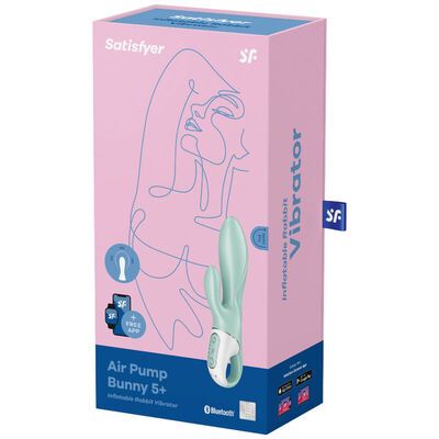 Vibrador con funcion de inflado Air Pump Bunny 5 4