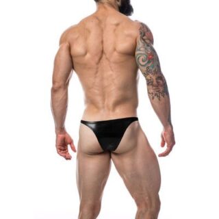 Brief cuero negro Brazilian Cut4Men 2