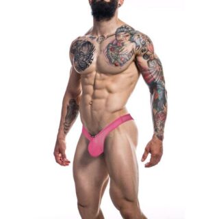 Tanga con realce fucsia