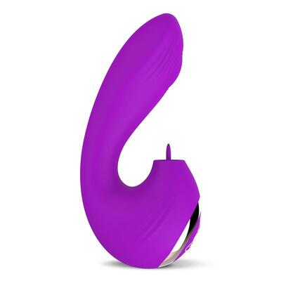 Vibrador con bola pulsante y lengua estimuladora 3