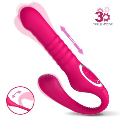 Vibrador doble con vibracion y thrusting 2