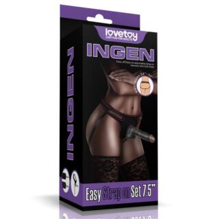 Arnes ajustable con dildo de 19 cm 2 1