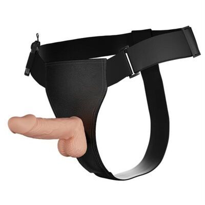 Arnes con dildo natural de 194 cm 2