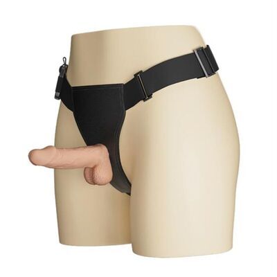 Arnes con dildo natural de 194 cm 4