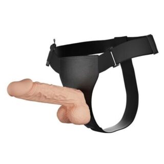 Arnes con dildo natural de 24 cm