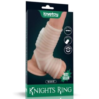 Funda pene y testiculos con vibracion Wave Knights