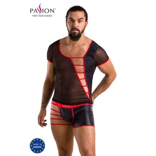 Conjunto Mark Passion 055 negro y rojo