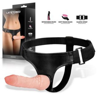 Arnes con dildo flexible desmontable Diddo