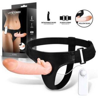 Arnes con dildo realista hueco Hybee