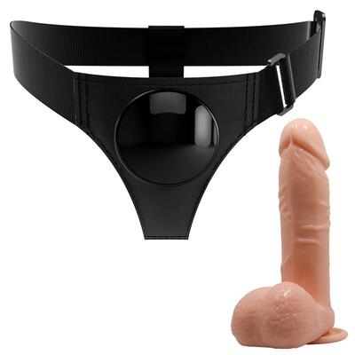 Arnés con dildo realista de 20 cm Tom 2