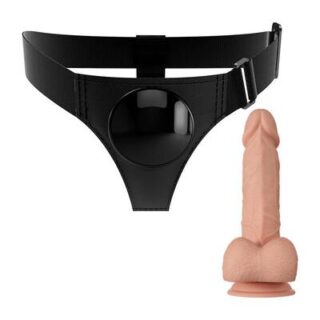 Arnés con dildo realista de 21,8 cm Jerry 2