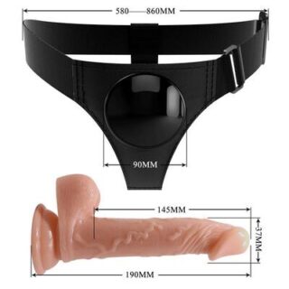 Arnés con dildo realista de 29 cm Kevia 2