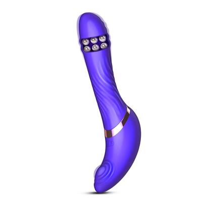 Vibrador con pulsación y bolas internas Rayden 2