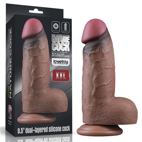 Dildo de silicona de doble capa XXL 3