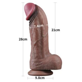 Dildo de silicona de doble capa XXL 3
