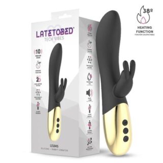 Vibrador conejito con función de calor Leums
