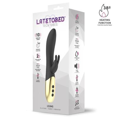 Vibrador conejito con función de calor Leums 5