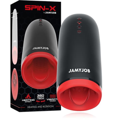 Masturbador con rotación y función calor Spin X