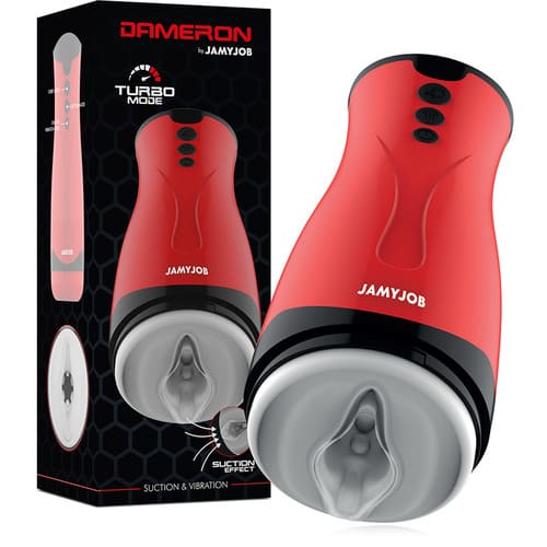 Masturbador con succión y vibración Dameron