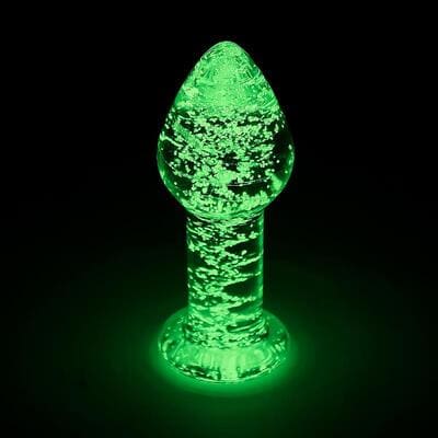 Plug anal de cristal que brilla en la oscuridad 2