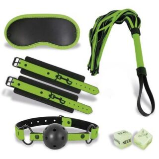 Set de BDSM con 5 piezas que brilla en la oscuridad 2