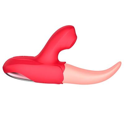 Estimulador doble con lengua y pulsación 7