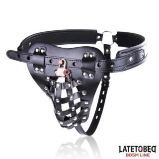 Cinturón de castidad masculino con candado ajustable