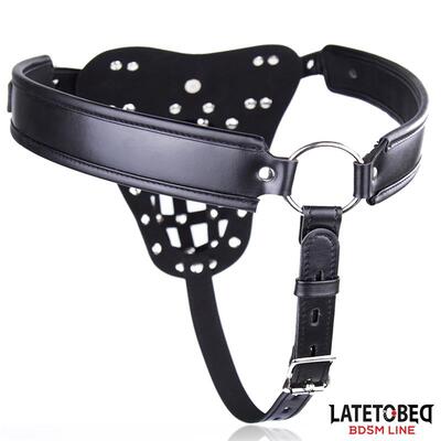 Cinturón de castidad masculino con candado ajustable 5