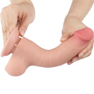 Dildo Dual Layer piel deslizante 20 cm 2 2