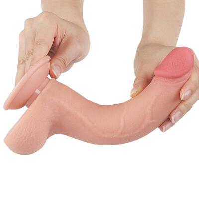 Dildo Dual Layer piel deslizante 22 cm 2 2