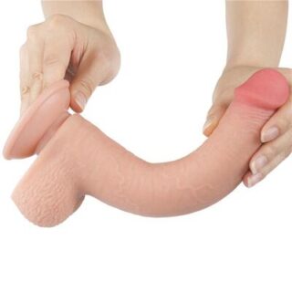 Dildo Dual Layer piel deslizante 22 cm 2