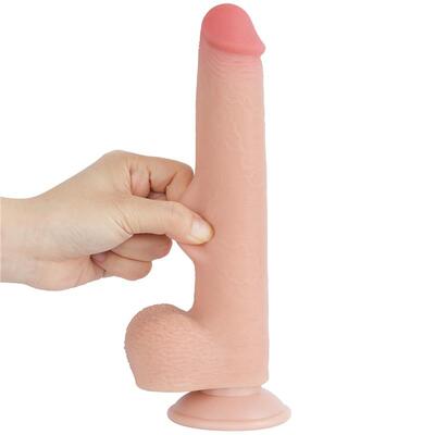 Dildo Dual Layer piel deslizante 22 cm 3