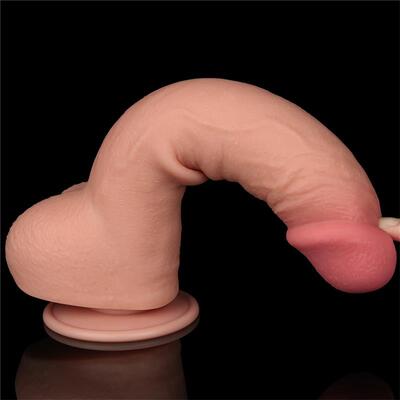 Dildo Dual Layer piel deslizante 24 cm 4