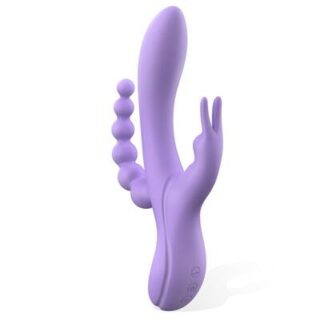 Vibrador de silicona líquida con cadena anal Lindsay 2