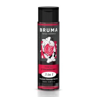 Aceite de masaje Premium efecto calor sabor fresa