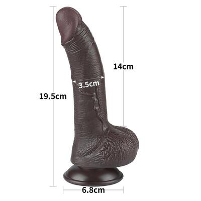 Dildo de doble capa piel deslizante 19,5 cm 10