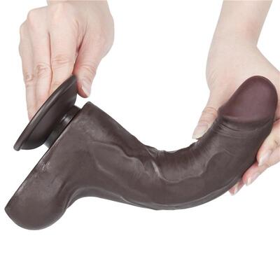 Dildo de doble capa piel deslizante 22 cm 2 5