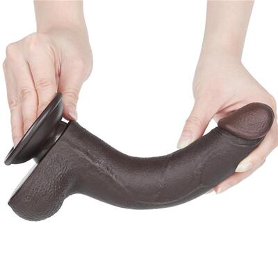 Dildo de doble capa piel deslizante 22 cm 5
