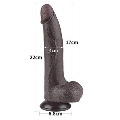 Dildo de doble capa piel deslizante 22 cm 7