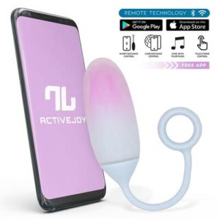 Huevo vibrador con APP silicona doble capa degradado 2