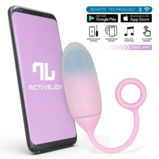 Huevo vibrador con APP silicona doble capa degradado