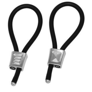 Set de 2 anillos para el pene plateado Prestige