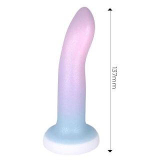 Dildo con ventosa color degradado 13,6 cm 2