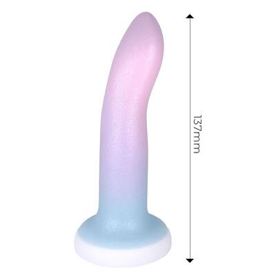 Dildo con ventosa color degradado 13,6 cm 2