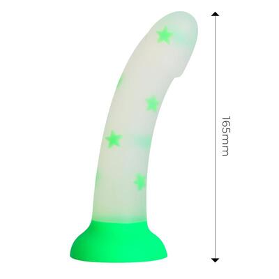 Dildo que brilla en la oscuridad Confetti Star 17 cm 2