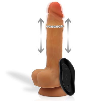 Dildo realista con vibración y bolas Up & Down 2