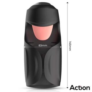 Masturbador con lengua pulsación y vibración Kubex 2