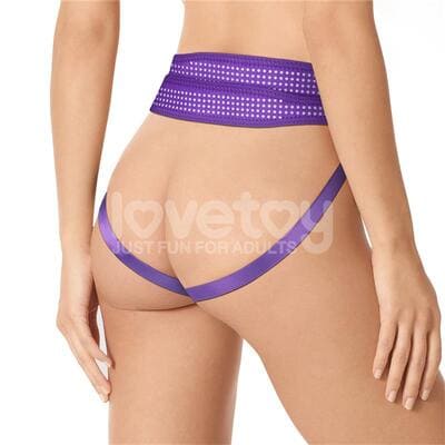 Arnés Easy Strap On Harness Polka Dots púrpura 11